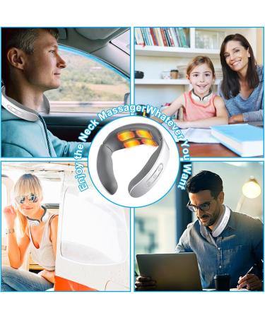 Neck & Shoulder Massage Device with Heat | Muscle Pain Relief for Back Legs & Feet | Perfect Relaxation Gifts for Men - Buy Online on GoSupps.com