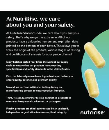 NutriRise Men's Plant-Powered Multivitamin & Mineral Supplement - 60 Count - Buy Online on GoSupps.com