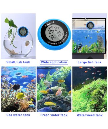POPETPOP LCD Digital Aquarium Thermometer - Accurate Water Temp Measurement for Aquariums Ponds & Terrariums - Buy Online on GoSupps.com