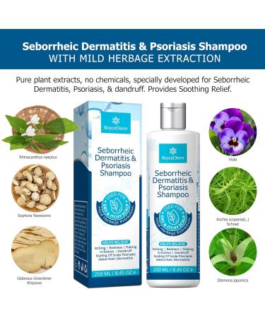 Roycederm Seborrheic Dermatitis Shampoo: Psoriasis, Dandruff, Folliculitis Treatment - Buy Online on GoSupps.com