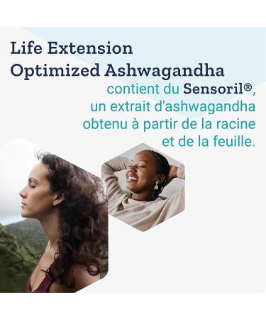 Life Extension Optimized Ashwagandha Extract (Ashwagandha Extract) 60 Vegan Vegetarian Gluten Free Soy Free Non-GMO - Buy Online on GoSupps.com