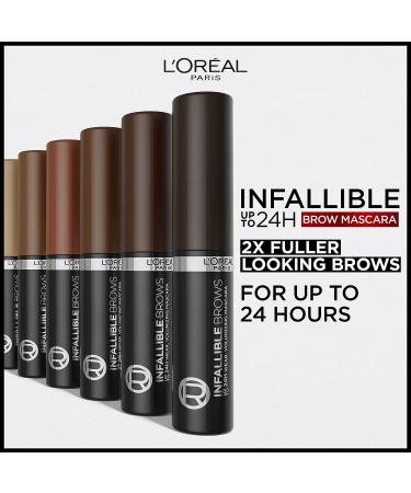 L'Oreal Paris Infallible Brow Mascara 5.0 Brunette 0.13 Fl Oz - Volumizing & Long Lasting Eyebrow Makeup - Buy Online on GoSupps.com