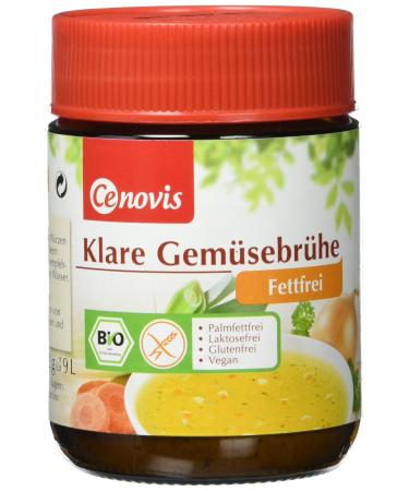Cenovis organic vegetable broth fat-free vegan and gluten-free pack of 2 (2 x 162 g)