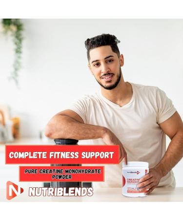 Buy NutriBlends Creatine Monohydrate Powder - 100% Pure Unflavored Vegan Keto Friendly - 300g Worldwide Nutrition Bundle with Multi-Purpose Key Chain - Buy Online on GoSupps.com