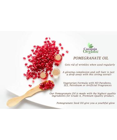 cocojojo Pomegranate Oil Pure Seed Oil Cold Pressed 8 oz Unrefined Skin Hair Nails Cuticles - Buy Online on GoSupps.com