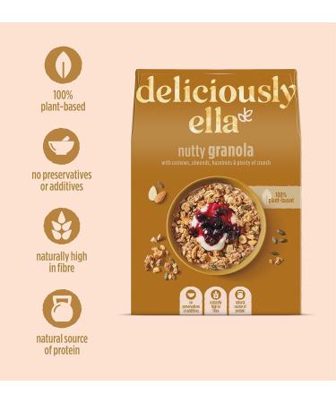 Deliciously Ella - Granola & Muesli Gluten-Free Vegan Friendly Healthy Breakfast (6 boxes) (Nutty Granola) - Buy Online on GoSupps.com