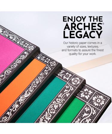 Arches Watercolor Pad 9x12 100% Cotton 140 lb - 12 Sheet Cold Press Art Paper for Watercolor, Gouache, Ink, Acrylic - Natural White - Buy Online on GoSupps.com