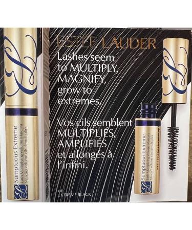 Estee Lauder Sumptuous Extreme Lash Multiplying Volume Mascara - 01 Extreme Black, Full Size, Unboxed - Buy Online on GoSupps.com