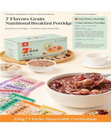Porridge Multigrains Nutritif 1 Bo te De 7 Paquets (700 G) 7 Saveurs Petit-d jeuner Facile Cuisiner Pr t En 30 Minutes Adapt Toute La Famille - Buy Online on GoSupps.com