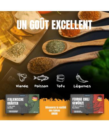 AMARI Barbecue and Grilling Spice Set 5 Exquisite Spices for Barbecues Kitchen Spice Set Spices of the World - Buy Online on GoSupps.com