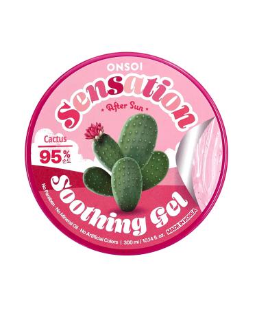 ONSOI 95% Aloe Vera Gel & Cactus Soothing Gel - Sunburn Relief & Hydrating Treatment (2PK) | International Shipping Available - Buy Online on GoSupps.com