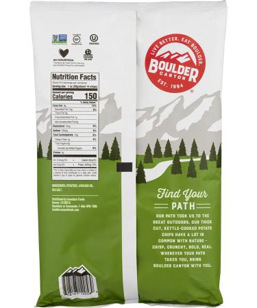 Boulder Canyon Avocado Oil Sea Salt Potato Chips - 5.25 oz | Healthy Snack - Buy Online on GoSupps.com