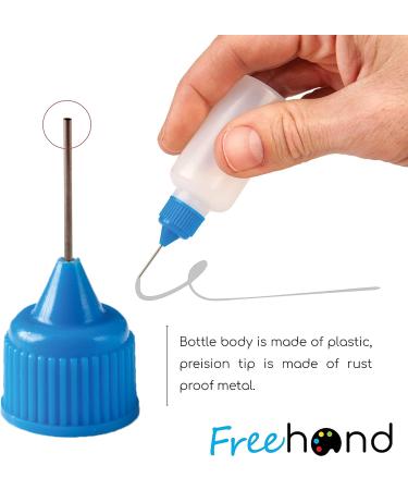 Precision Tip Applicator Bottle Four 1 Oz. Bottles and 12 Tips for Multi-Purpose Use - Buy Online on GoSupps.com