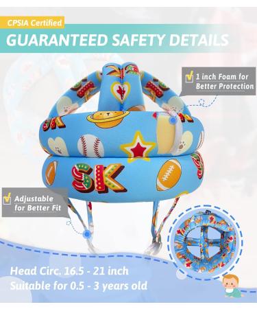 Baby Head Protector - Baby Helmet for Crawling No Bumps and Soft Cushion Infant Baby Safety Headguard I Toddler Helmets 1-2 Years Old 6-24 Months Fox - Buy Online on GoSupps.com