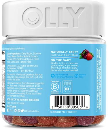 OLLY Kids Probiotic Gummy Multivitamin - 70 Gummies for Gut Health & Immunity - Buy Online on GoSupps.com