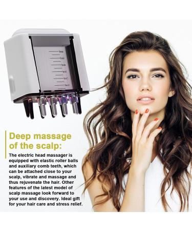 ACBOOR 2-in-1 Electric Hair Oil Applicator & Scalp Massager Brush for Hair Treatment & Essential Oils - Buy Online on GoSupps.com