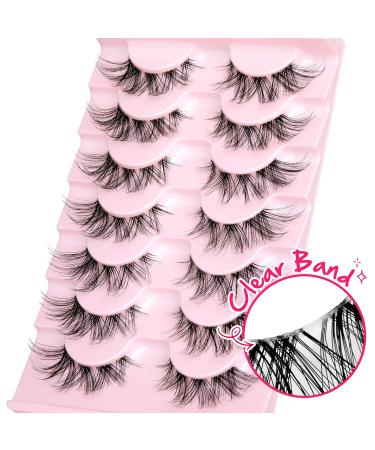 ALPHONSE 3D Cluster False Eyelashes - Natural Fluffy Wispy Lash Extension Strip for Cat Eye Look - DIY Manga Eyelash Pack - Buy Online on GoSupps.com