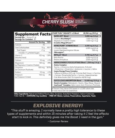 PMD Sports Ultra Pump Fuel Insanity - Pre Workout Cherry Slush (30 Servings) Sports Omega Cuts Elite Thermogenic Fat Burner (90 Softgels) - Buy Online on GoSupps.com