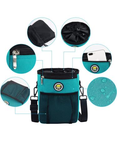 Waterproof Dog Food Bag - XL Blue | Perfect for Treats & Agility Training | Ideal for Feeding & Dog Training - Buy Online on GoSupps.com
