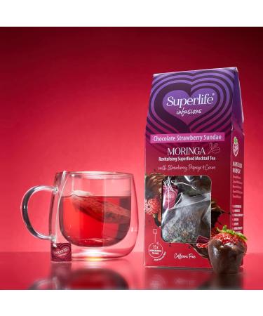 Superlife Infusions Moringa Infused Tea 15 Bags Chocolate Strawberry Sundae - Buy Online on GoSupps.com