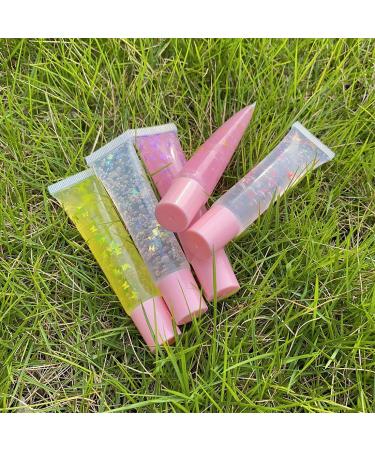 50PCS Empty 10ml Lip Gloss Tubes with Pink Caps | Lip Balm Containers | Lipgloss Making Supplies Kit with Syringes and Labels - Buy Online on GoSupps.com