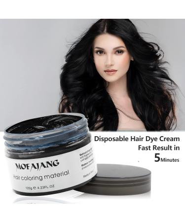 Temporary Hair Color Wax for Men & Women - Black Hair Dye Pomade for Parties Cosplay & Halloween - 4.23oz - Buy Online on GoSupps.com