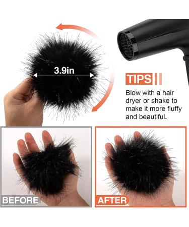 Faux Fur Pom Pom for Hats - 60 Pcs Soft Pompoms with Elastic Loop for Knitting Accessories in 30 Colors - Perfect for Shoes, Scarves, Gloves, Bags, Crafts, Keychains - Buy Online on GoSupps.com