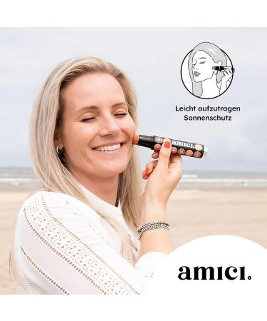 Amici Sun Protection Brush - Lovely Lavender | Complete Sun Protection for Babies Children & Adults - Brush & Makeup Applicator in One - Buy Online on GoSupps.com