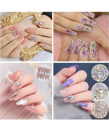 Hoinco Nail Art Rhinestones Kit 3100pcs - 3D Mix Crystals & Special-Shaped Diamonds for Acrylic Nails - Buy Online on GoSupps.com