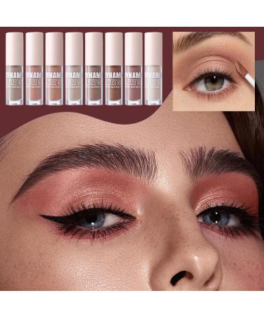 Tuxuseo Liquid eye shadow liquid eye shadow set 8 colors highly pigmented neutral waterproof creamy makeup for girls for date party Halloween cosplay - Buy Online on GoSupps.com
