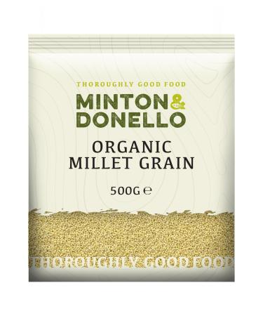 Minton & Donello - Organic Hulled Millet Grain Whole & Natural Perfect for Healthy Meals 6 x 500g - Buy Online on GoSupps.com