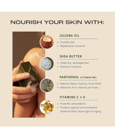 Plant Apothecary Calm Down Moisturizing Shea Butter Soap for Damaged and Dry Skin - Body Soap Bar with Spearmint and Lavender - Natural Ingredients - 5 oz - Buy Online on GoSupps.com