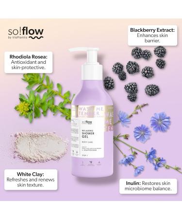 Soflow Harmonizing Blackberry & Plum Shower Gel - Refreshing Clean with Kaolin & Tocopherol Formula - Buy Online on GoSupps.com