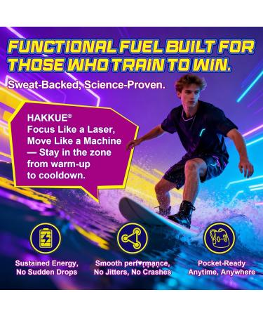 Energy & Focus Gummies with 100mg Caffeine Anhydrous for Gamers Workers Weekend Warriors Hakkue Brain Supplement + L-Theanine B12 & B6 Boosts Fast Energized Concentration Reaction Speed 1Pack 60 Count (Pack of 1) - Buy Online on GoSupps.com
