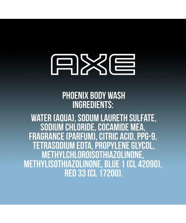 Axe Phoenix Body Wash - Crushed Mint & Rosemary 16 fl oz | Refreshing Men's Shower Gel - Buy Online on GoSupps.com