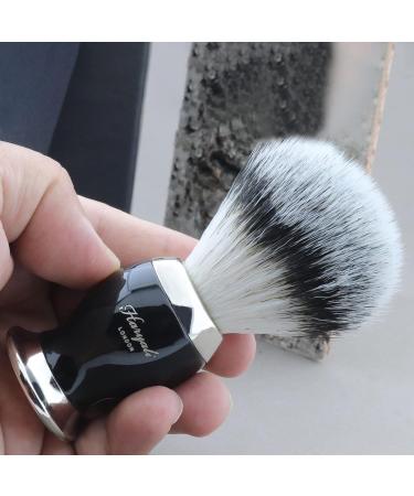 Haryali London Dachshaar Razor Brush - Premium Black Wet Shaving Brush for Cream & Soap - Luxurious Resin Handle & Metal Accents - Perfect for Smooth Shaving - Buy Online on GoSupps.com