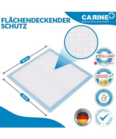 Premium Disposable Incontinence Pads - 30 Pack Waterproof Medical Bed Protectors (60x60cm 1200ml) - Super Absorbent and Durable - Buy Online on GoSupps.com