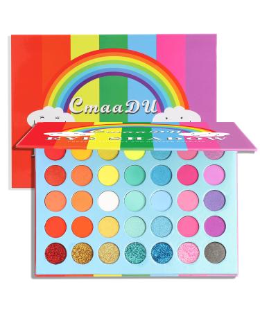 FAEYLI 35 Colors Eye shadow Palette Colourful Eyeshadow Palette Pallet  High Pigmented Matte Glitter Long Lasting Makeup Pallet