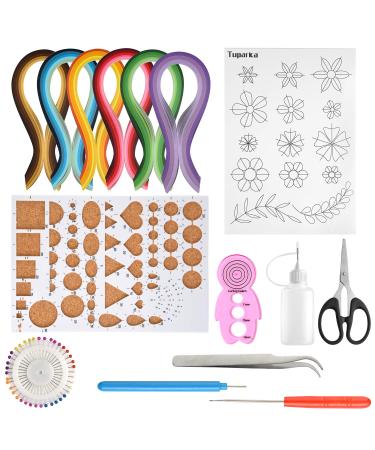 TUPARKA 15 PCS Paper Quilling Kits with 29 Colors 600 Strips  Paper Quilling Tools and Supplies DIY Design Drawing Handcraft Tool - Buy Online on GoSupps.com