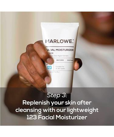 MARLOWE Best Sellers Kit | No. 203: Body Scrub Soap, Men's Facial Cleanser & Moisturizer Set - Buy Online on GoSupps.com