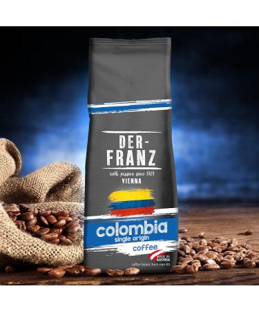 Der-Franz Columbia Single Origin Coffee 3 x 500g - Premium Whole Bean Colombian Coffee - Buy Online on GoSupps.com