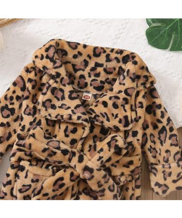 Shop Verve Jelly Baby Boy Girls Bathrobes - Soft Flannel Nightwear for Toddlers 4-5 Years - Cozy Leopard Print Winter Pajamas - Buy Online on GoSupps.com