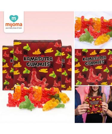  MIJOMA MIJOMA Kamasutra Fruit Gum - Kamasutra's exciting positions meet fruity taste 3 tempting 96g sachets ideal for colourful parties bachelor parties - Buy Online on GoSupps.com