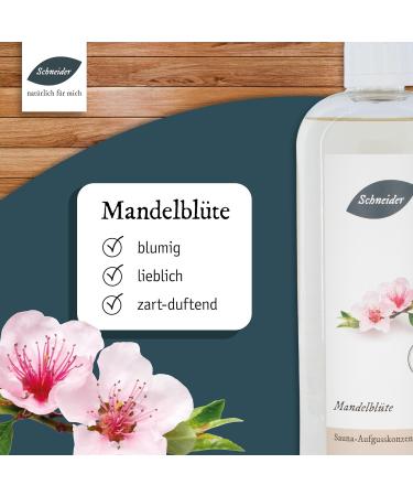Saunabedarf Schneider Infusion Concentrate Almond Blossom - Sweet-Floral Sauna Essence 1000ml | International Shipping Available - Buy Online on GoSupps.com
