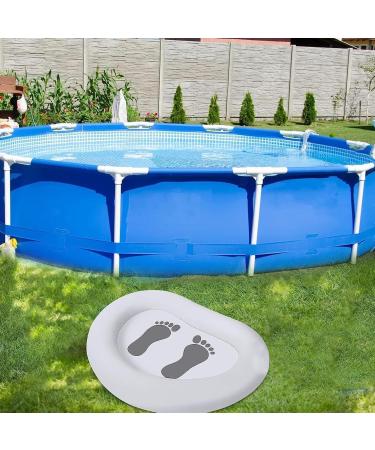 Inflatable Beach Foot Bath - Portable Pool Foot Wash Basin Tub White Inflatable Basin with Pump Foot Soaking Bath Basin for Swimming Pool Clean Feet - Buy Online on GoSupps.com
