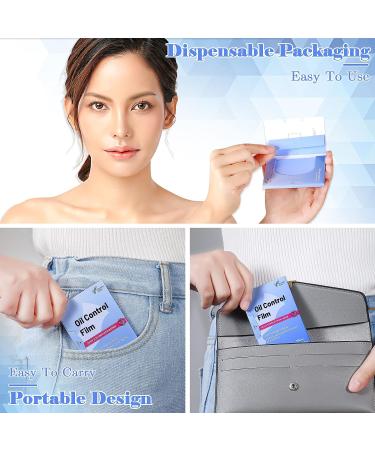 Oil Blotting Sheets for Face - 10% Larger Size - Makeup Friendly - 50 Purple Film Sheets - Buy Online on GoSupps.com