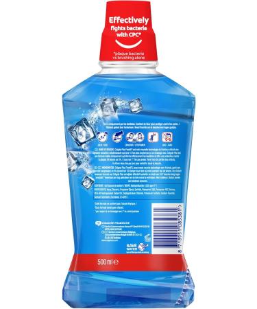 COLGATE - Colgate Plax Ice Splash Mouthwash - Intense Freshness 24/7 - Alcohol Free - 500 ml Bottle - Buy Online on GoSupps.com