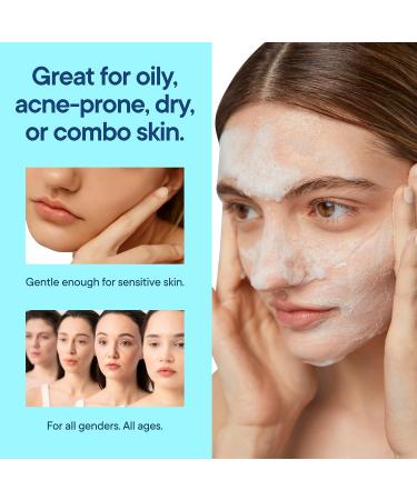 Facial Cleanser w/Organic Tea Tree & Salicylic Acid Gentle Daily Foaming Gel Face Wash for Deep Cleansing & Makeup Removal Unclogs Pores Eliminates Dirt & Oil - No Dryness (2 oz) 2 Fl Oz (Pack of 1) - Buy Online on GoSupps.com