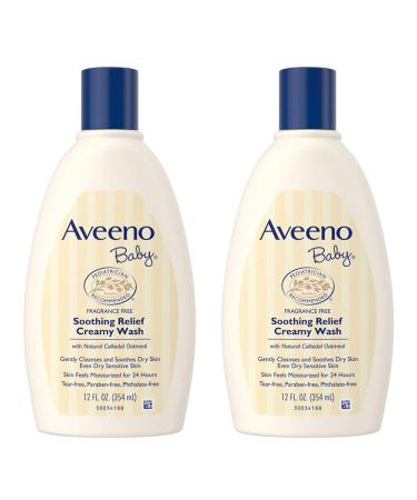 Aveeno Baby Soothing Relief Creamy Wash Fragrance Free 12 fl oz (354 ml)