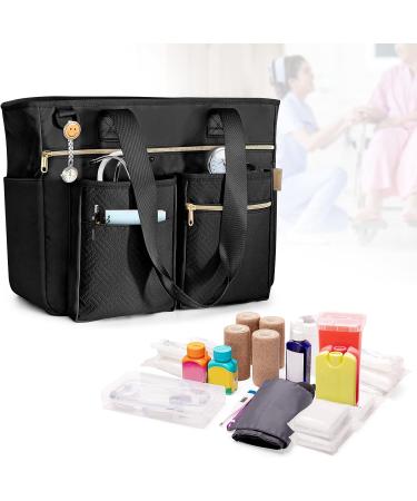 Fasrom Nurse Tote Bag with Laptop Sleeve - Ideal for Nurses and Medical Assistants - Black (Patent Design) - Buy Online on GoSupps.com